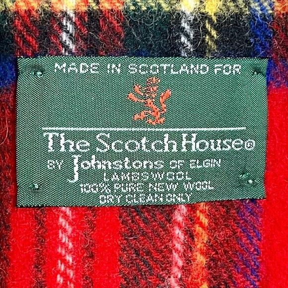 Johnston of Elgin The Scotch House Plaid Lambswool Scarf - Picture 2 of 5